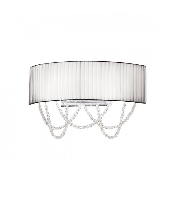Design Wandleuchte GIOIOSA Chrom 2 Glühbirnen
