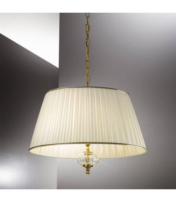 Suspension classique ASCOT laiton antique 2 ampoules