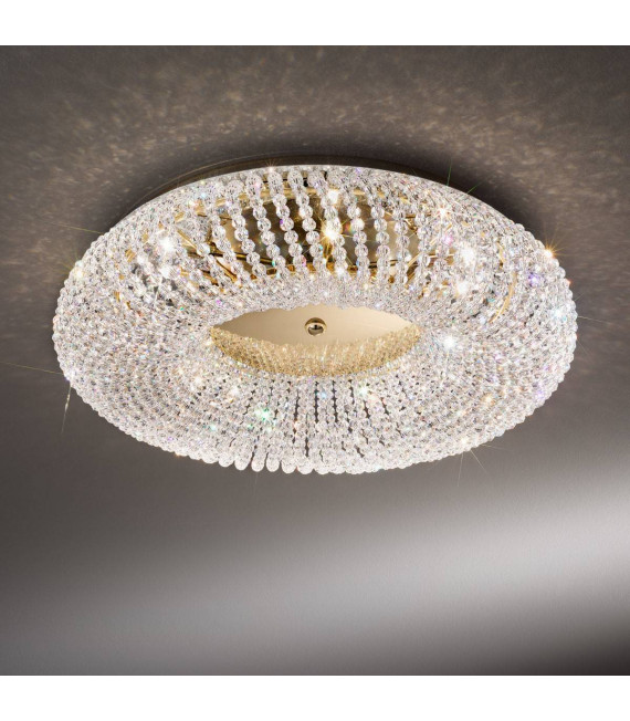 Design Deckenleuchte CARLA 24 Carat Gold 5 Glühbirnen