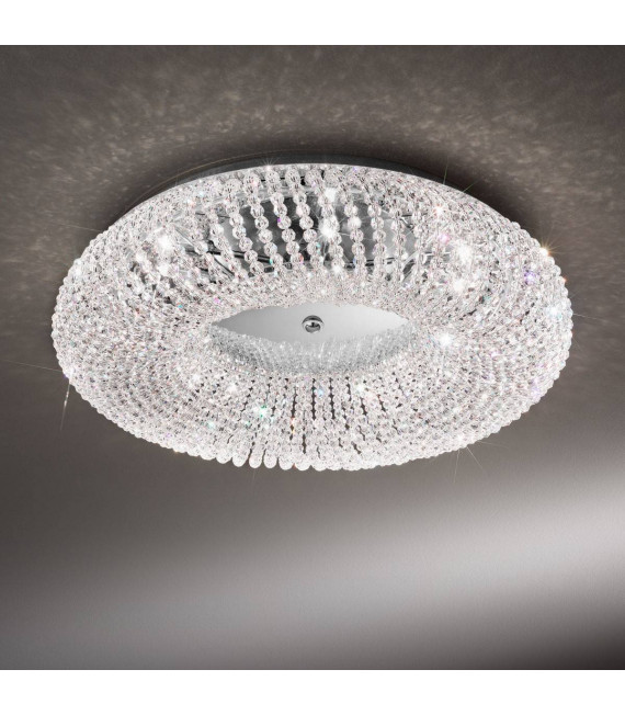 Plafoniera design CARLA cromata 5 lampadine