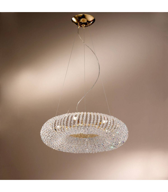 Design Anhänger CARLA 24 Karat Gold 5 Glühbirnen