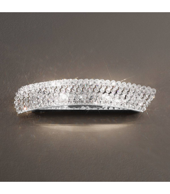 CARLA Design Wandleuchte Chrom 2 Lampen