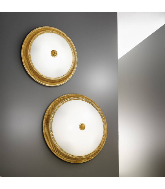 Klassische Deckenleuchte MILORD Gold French 4 Glühbirnen