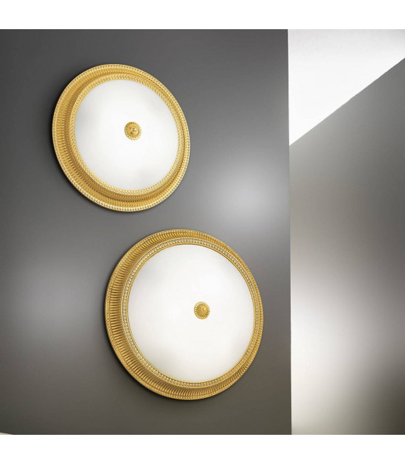 Plafoniera classica MILORD 24 carati oro 4 lampadine