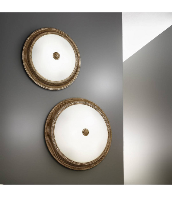 Plafoniera classica MILORD in ottone antico 4 lampadine