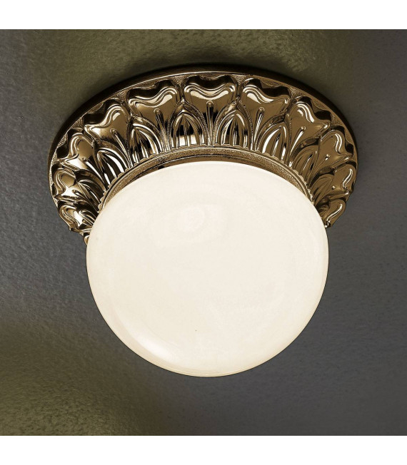 Plafoniera classica MILADY in ottone antico 1 lampadina