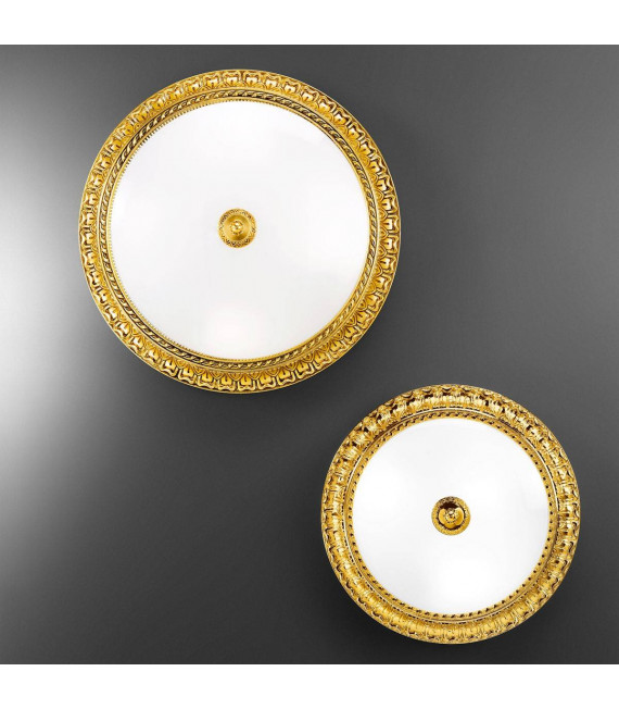 Klassische Deckenleuchte MILADY 24 Carat Gold 3 Glühbirnen
