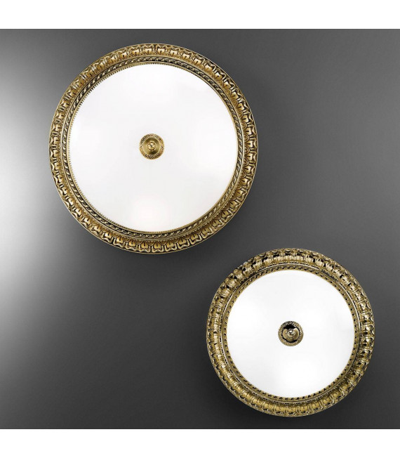 Plafoniera classica MILADY in ottone antico 3 lampadine