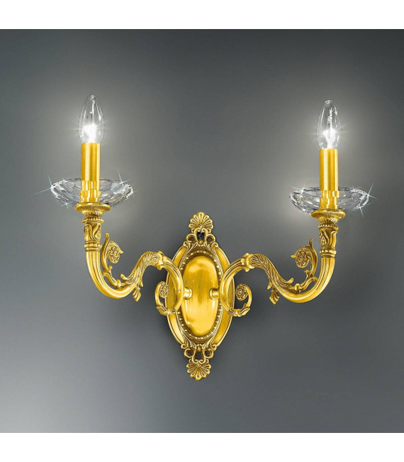 Klassische Wandleuchte CONTARINI 24 Karat Gold 2 Glühbirnen