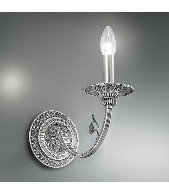 Applique murale classique PISANI chrome 1 ampoule