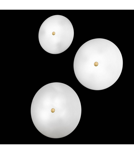 Plafonnier design CENTRO laiton antique 3 ampoules