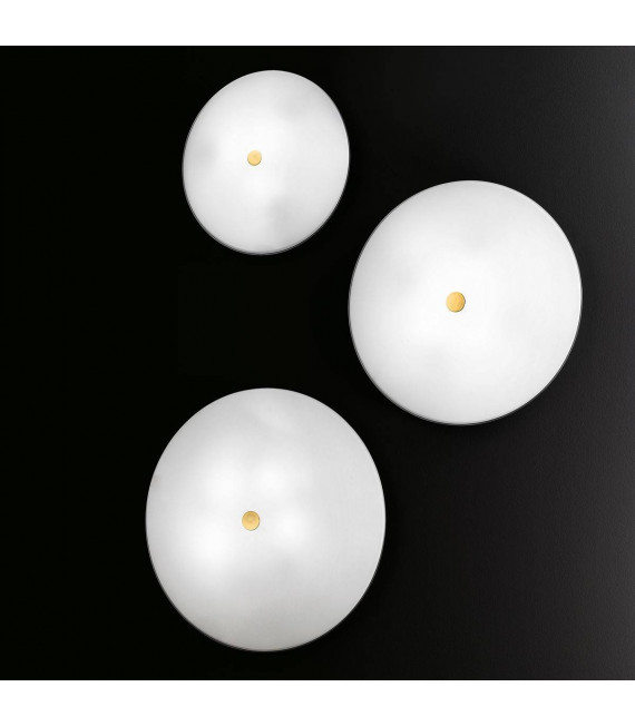 Plafonnier design CENTRO Or 24 Carats 4 ampoules