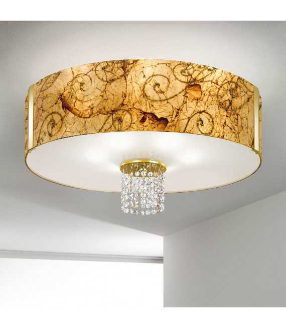 Design Deckenleuchte EMOZIONE 24 Karat Gold 6 Lampen