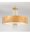 Plafonnier design EMOZIONE Or 24 Carats 6 ampoules