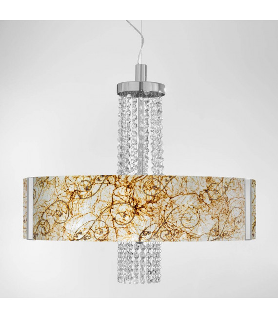 Suspension design EMOZIONE chrome 6 ampoules