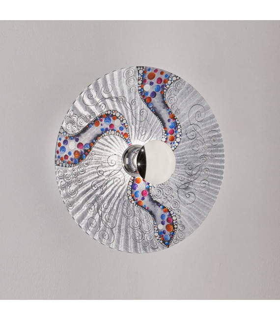 Applique murale design LUNA chrome 1 ampoule