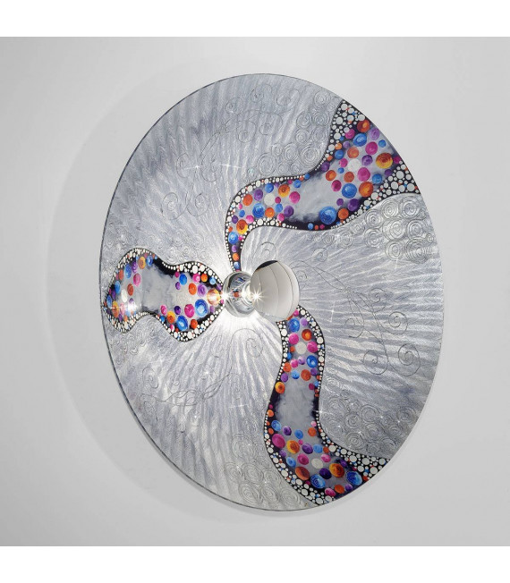 Aplique de diseño LUNA cromo 1 bombilla
