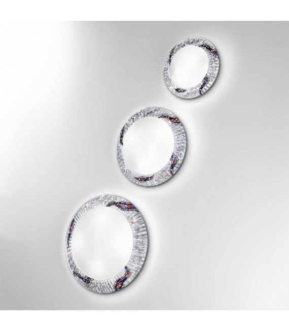 Plafonnier design SERENA chrome 2 ampoules
