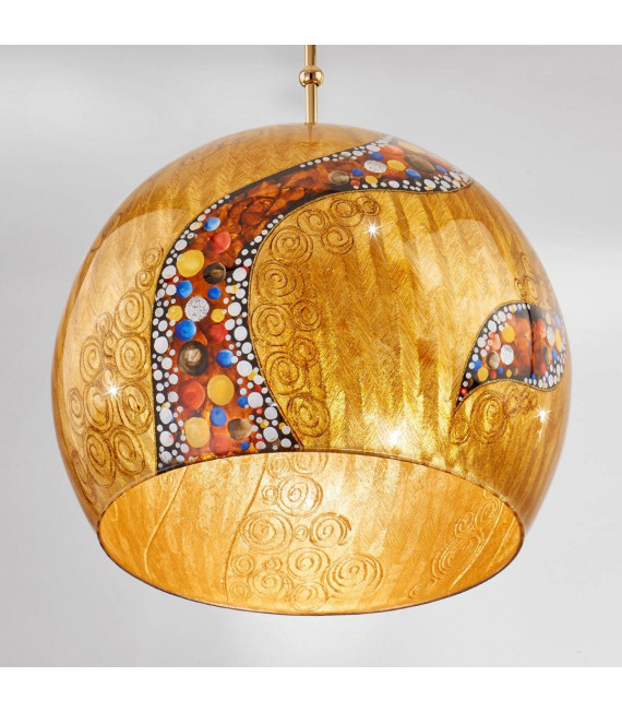 Design Pendelleuchte LUNA Gold 24 Karat 1 Glühbirne