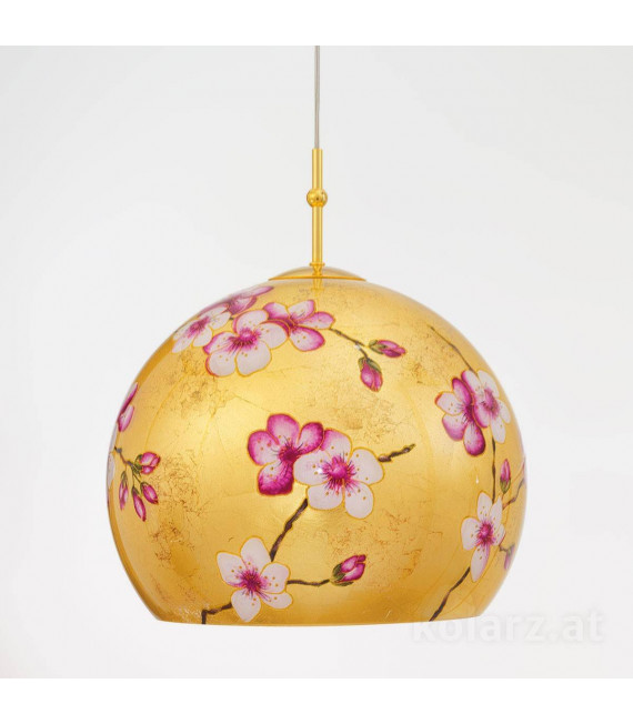 Lampada a sospensione design LUNA Gold 24 carati 1 lampadina