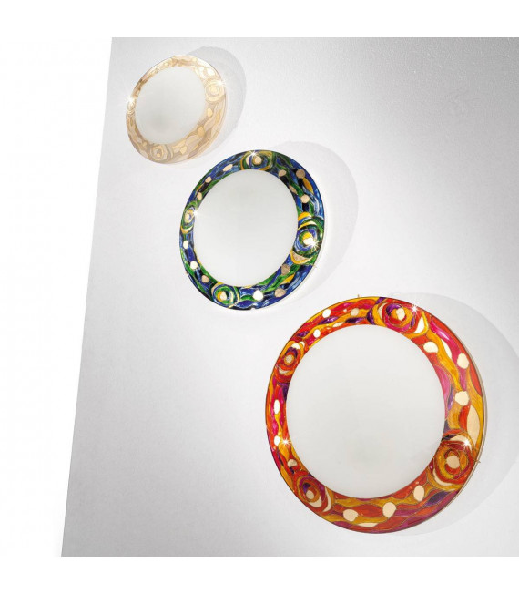 Design Deckenleuchte SERENA Gold 24 Karat 4 Glühbirnen