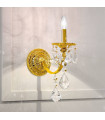 Applique murale classique PISANI CRYSTAL or Français 1 ampoule