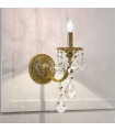 Applique murale classique PISANI CRYSTAL laiton antique 1 ampoule