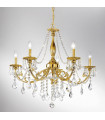 Chandelier classique PISANI CRYSTAL or Français 5 ampoules