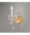 Applique murale classique MARIA LOUISE Or 24 Carats 1 ampoule