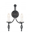 plafonnier ventilateur vintage 2 ampoules e27 max 60w brun patiné