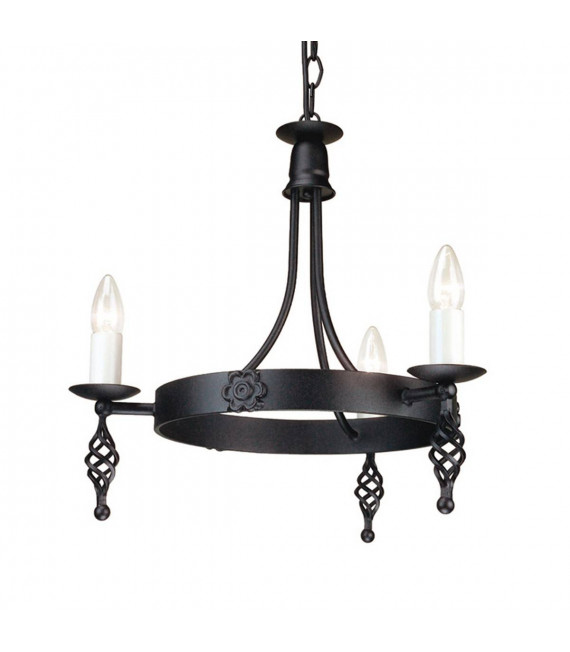 Campanario de pared, negro, 2 bombillas