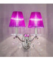 Applique murale classique CARMEN 2 chrome 2 ampoules