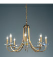 Chandelier classique IMPERIAL laiton Anglais 8 ampoules