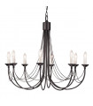 Suspension Carisbrooke, noir, 5 ampoules