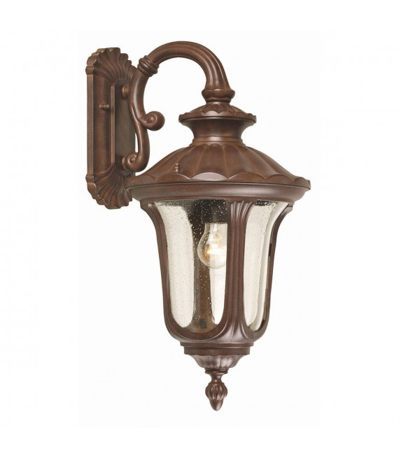 Chicago Wandleuchte, rostige Bronze, mittel