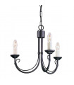 plafonnier ventilateur vintage 2 ampoules e27 max 60w brun patiné