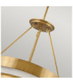 Hinkley Pendant Faux Alabaster, Heritage Brass Steel
