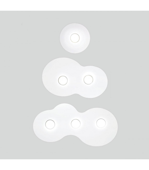 CIRCLE weiße Deckenleuchte 1 Glühbirne