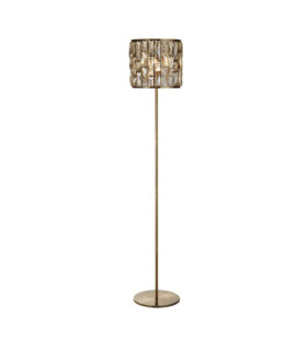 Lampadaire Bijou Acier doux,verre Laiton Antique