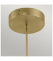 Kichler pendant light Aluminum, iron, transparent acrylic light guide Champagne gold