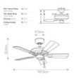Kevlar Aluminum Fan Matte White