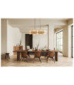 Wagon pendant light Mild steel, glass Brass