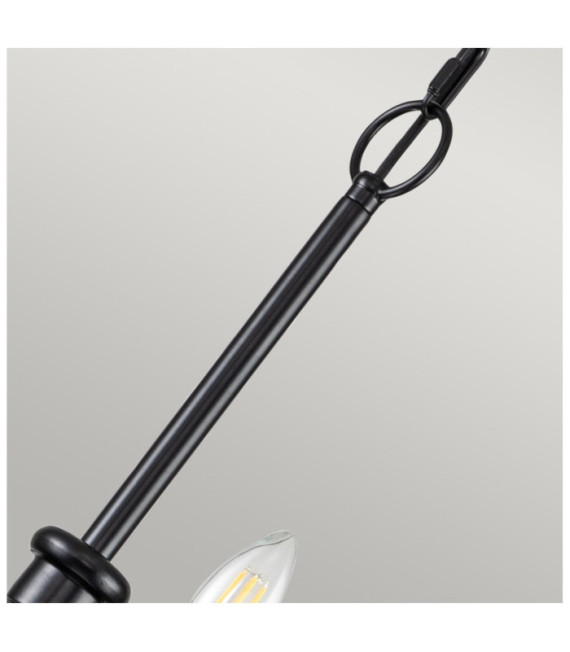Suspension Capitol Acier Noir