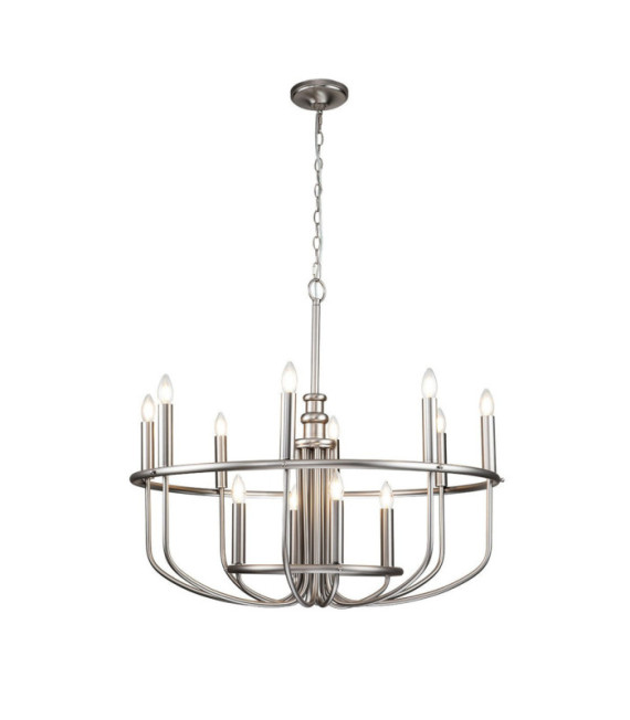 Suspension Capitol Acier Nickel brossé
