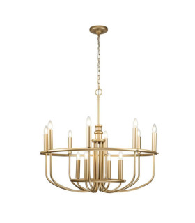 Capitol pendant light Steel Painted natural brass