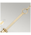Suspension Capitol Acier Laiton naturel peint
