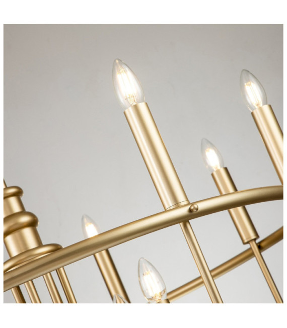 Capitol pendant light Steel Painted natural brass