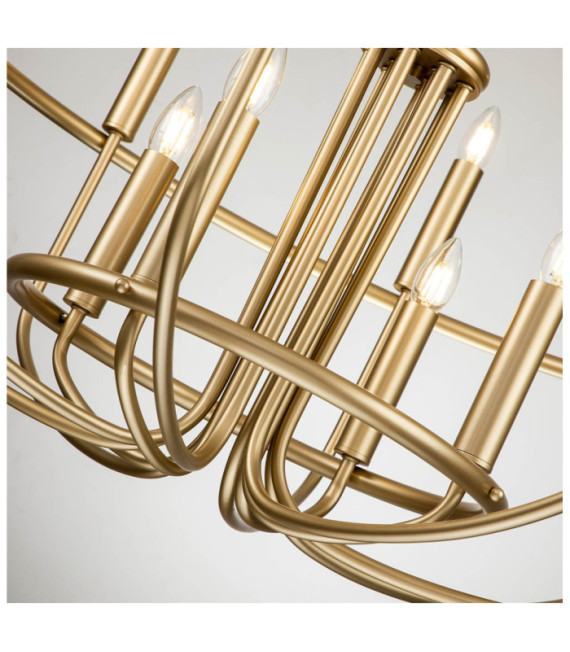 Capitol pendant light Steel Painted natural brass