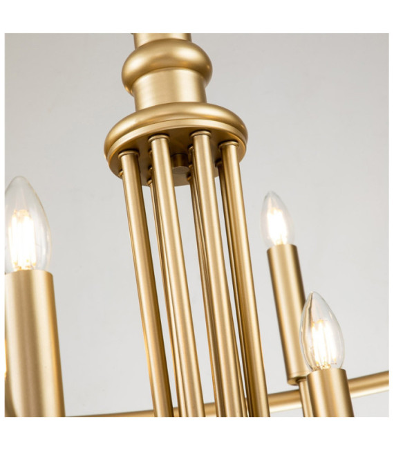 Capitol pendant light Steel Painted natural brass