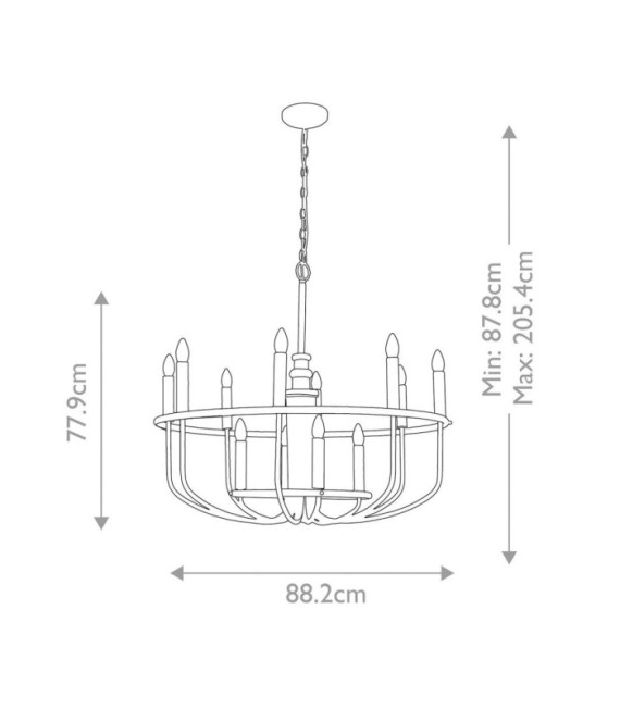 Lampada a sospensione Capitol Acciaio Ottone naturale verniciato